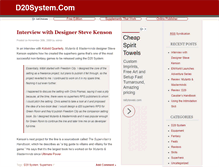 Tablet Screenshot of d20system.com